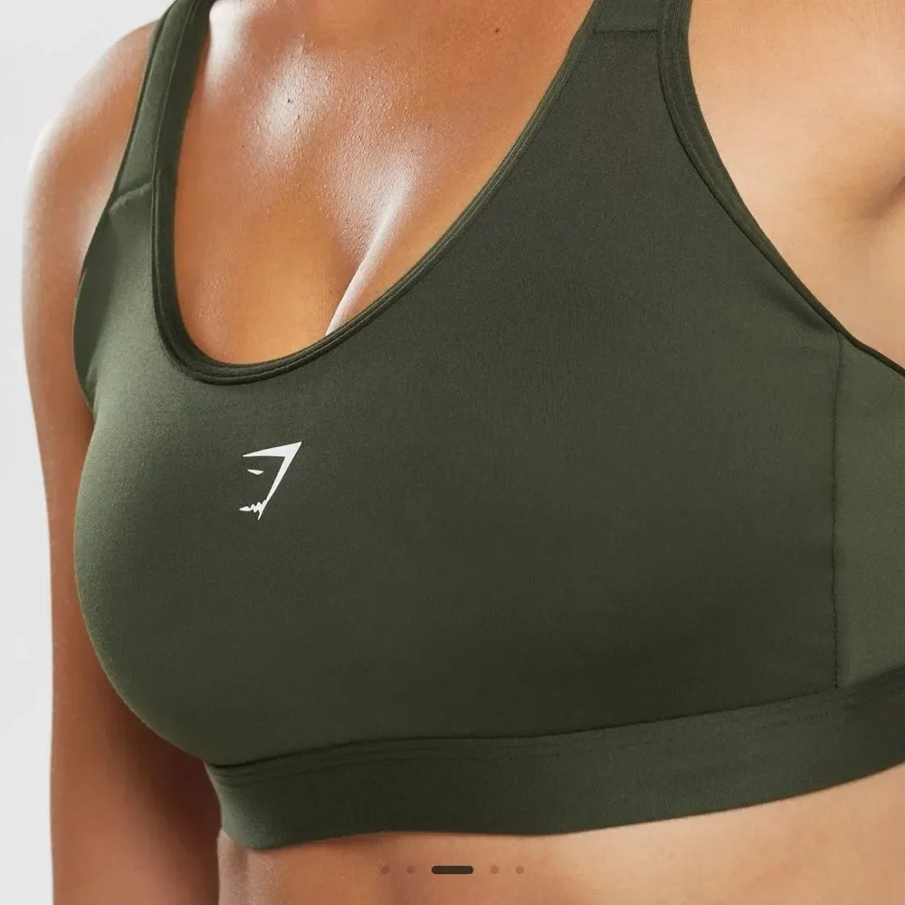GYMSHARK FRACTION SPORTS BRA Medium Support Black Small NWT in‎ packaging